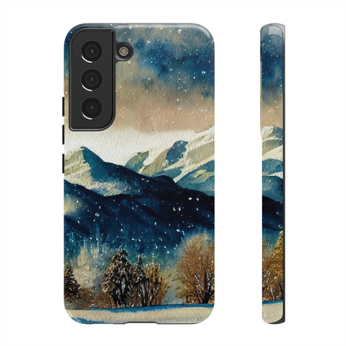 Snowy Colorado Rocky Mountains - Impact Resistant Phone Case Samsung Galaxy S22 Glossy